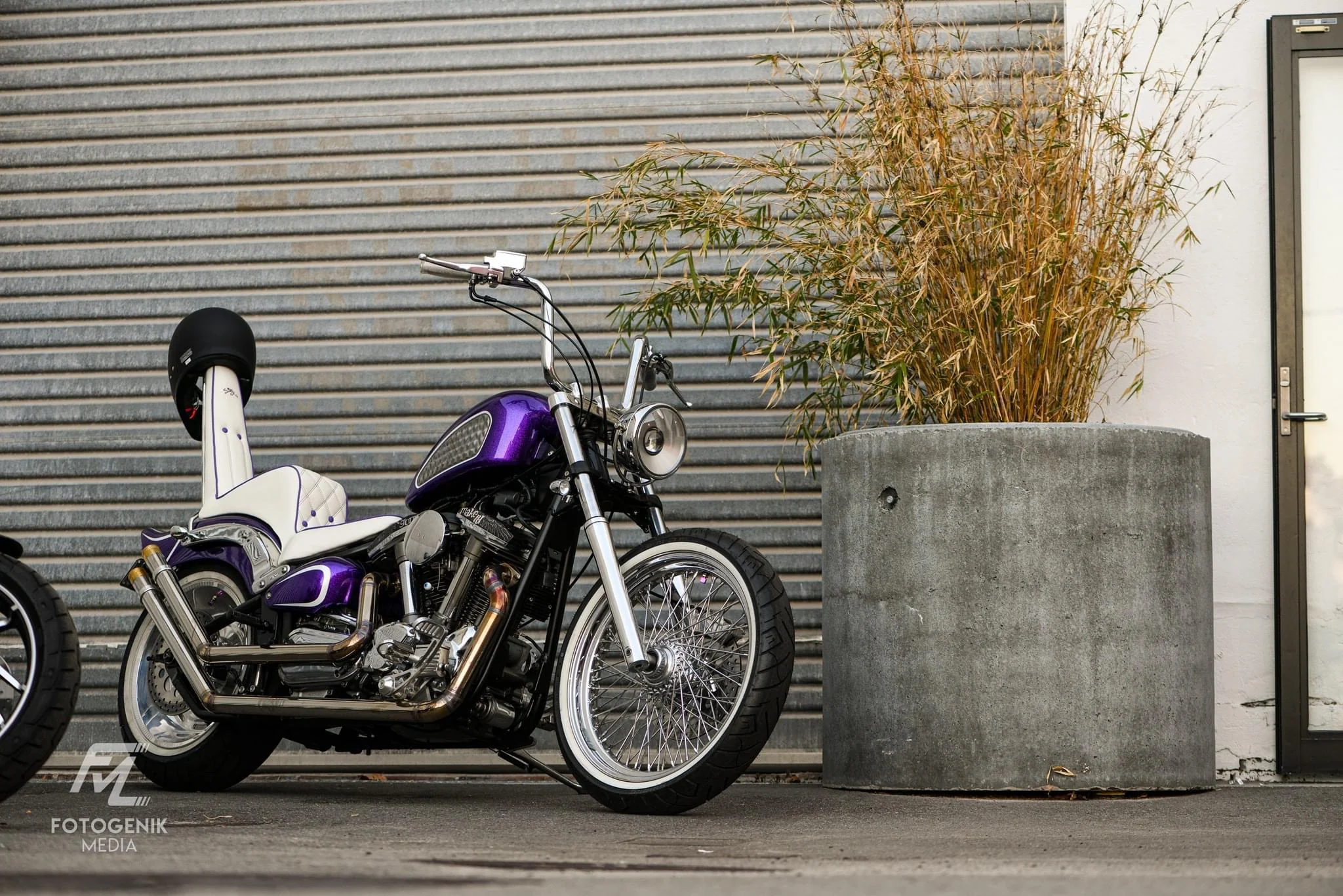 1-1/4" Fat Boy Ape Hanger Handlebars (1") - Image 2