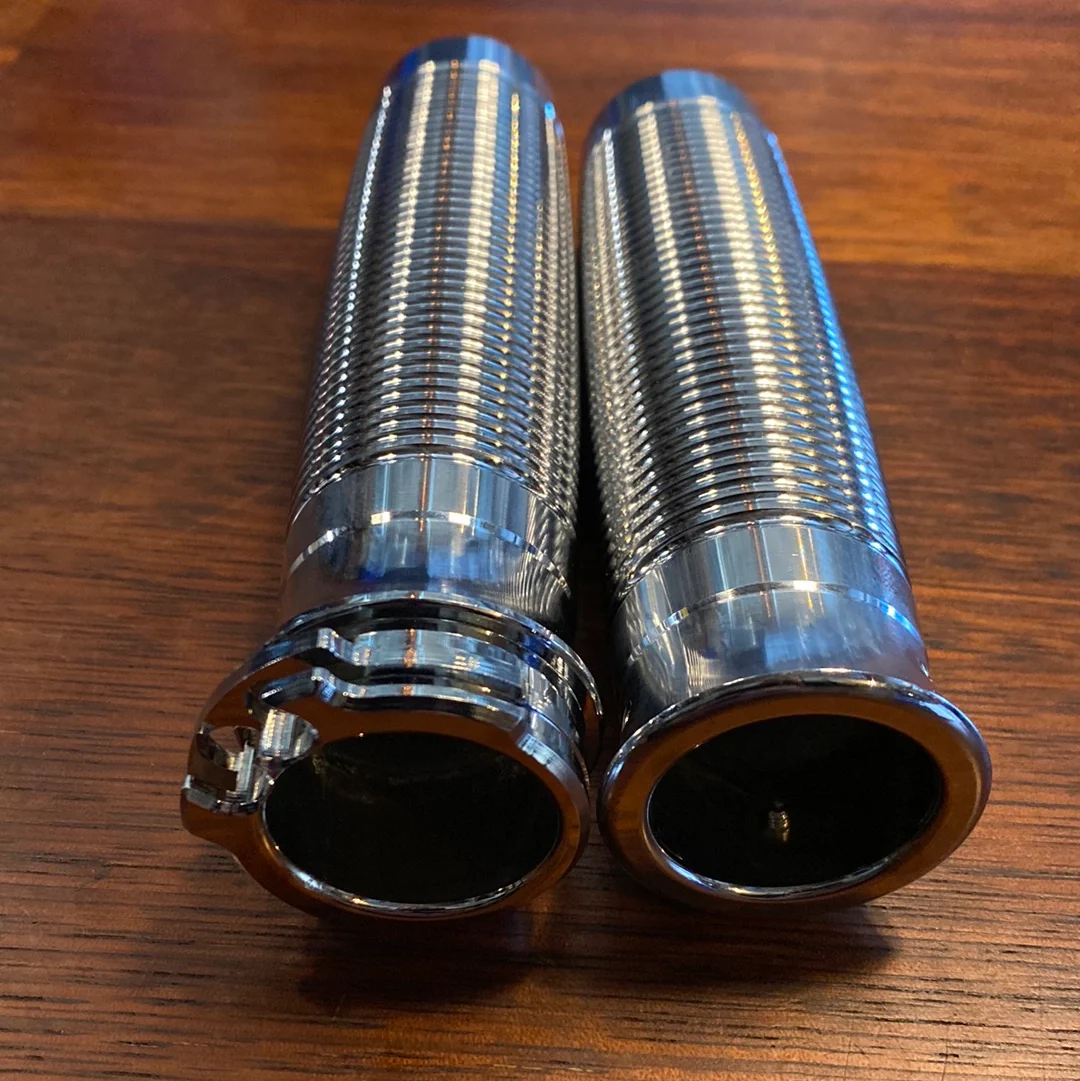 Yamaha XVS650 V-star 1" Ribbed Aluminium Grips - Image 9