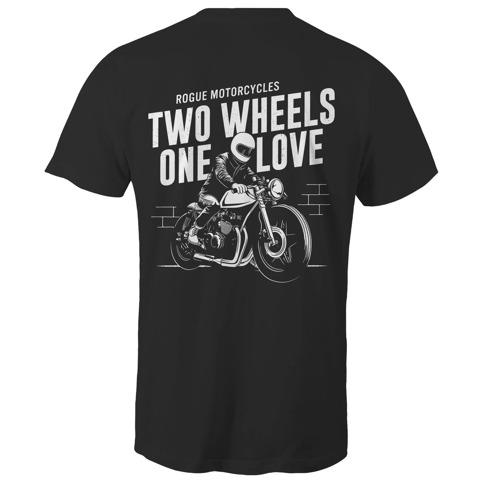 2 Wheels 1 Love TEE | BLACK - Image 4