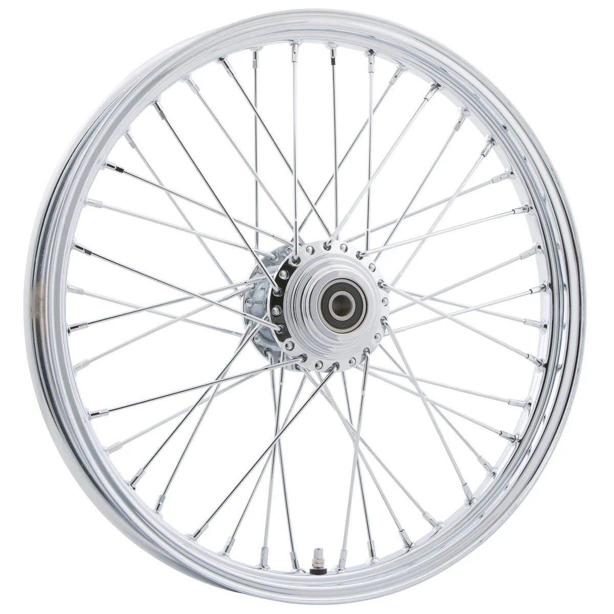 40 spoke 21x2.15 narrow Harley Sportster / narrow V-Star 650 chrome wheel - Image 4
