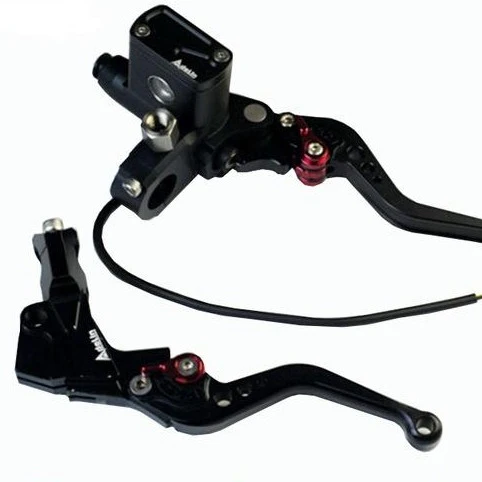 CNC Hydraulic brake master cylinder & cable clutch Black 7/8"