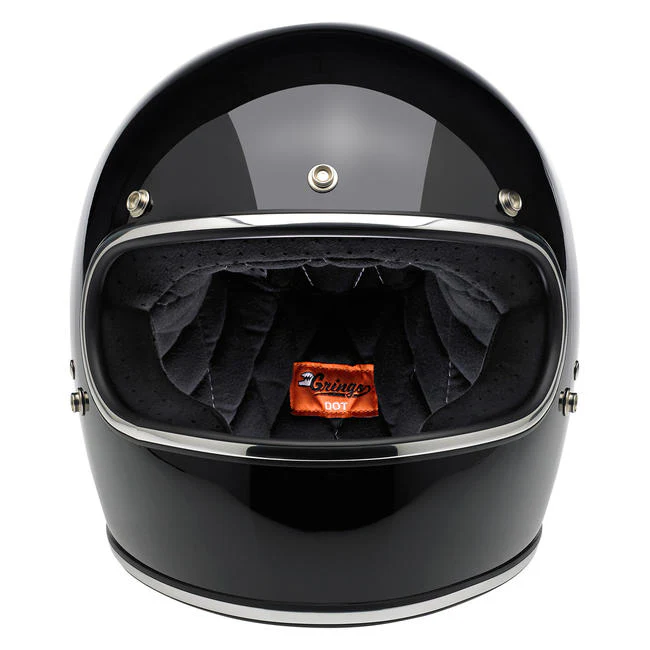 Gringo ECE R22.06 Helmet - Gloss Black - Image 4