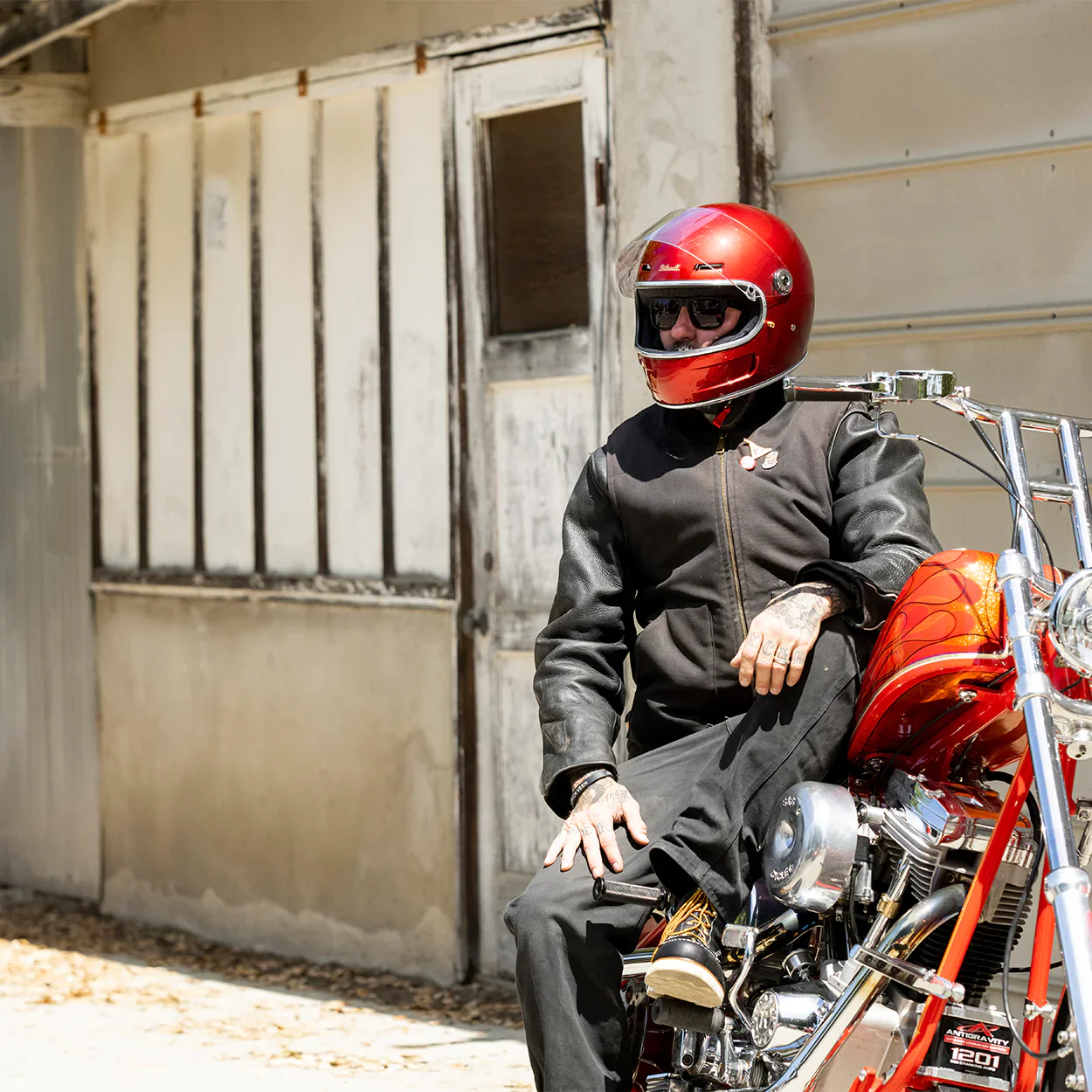 GRINGO SV 06 HELMET - METALLIC CHERRY RED - Image 17