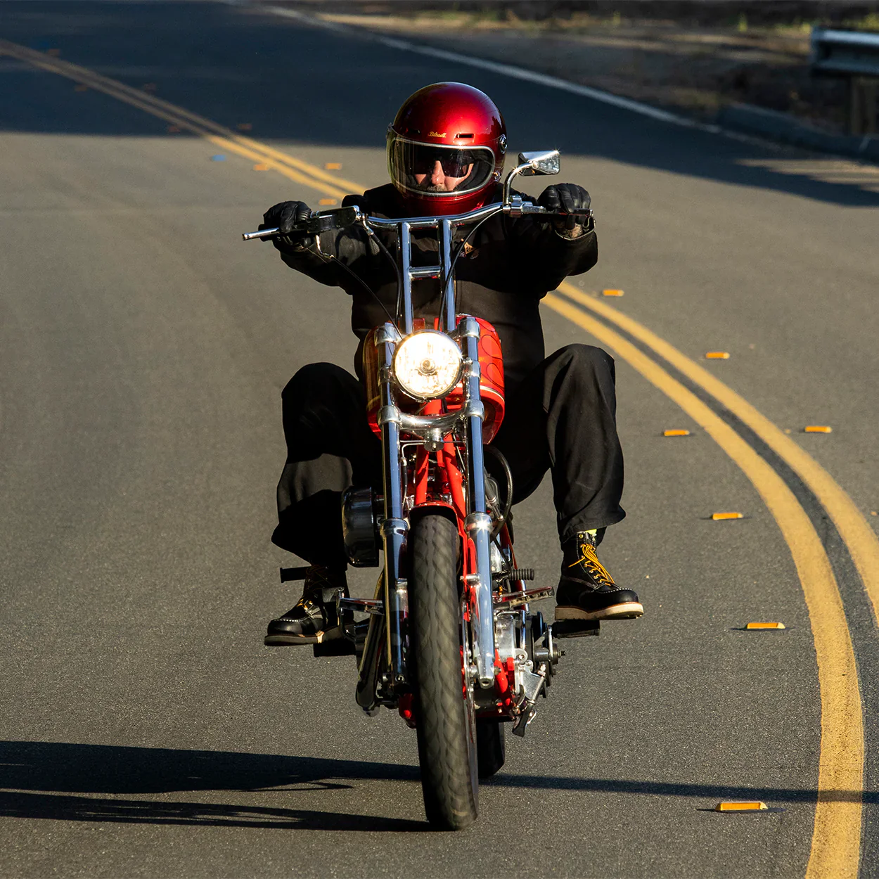 GRINGO SV 06 HELMET - METALLIC CHERRY RED - Image 19