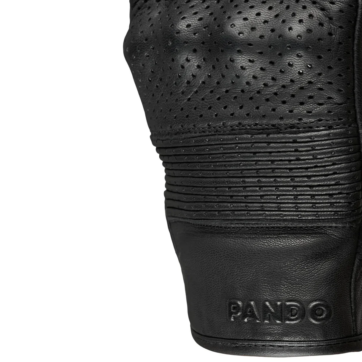 ONYX BLACK 02 - BLACK LEATHER MOTORCYCLE GLOVE - Image 8