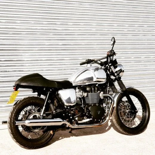BONNEVILLE CAFE RACER SEAT - DIAMONDBACK - BLACK - Image 4