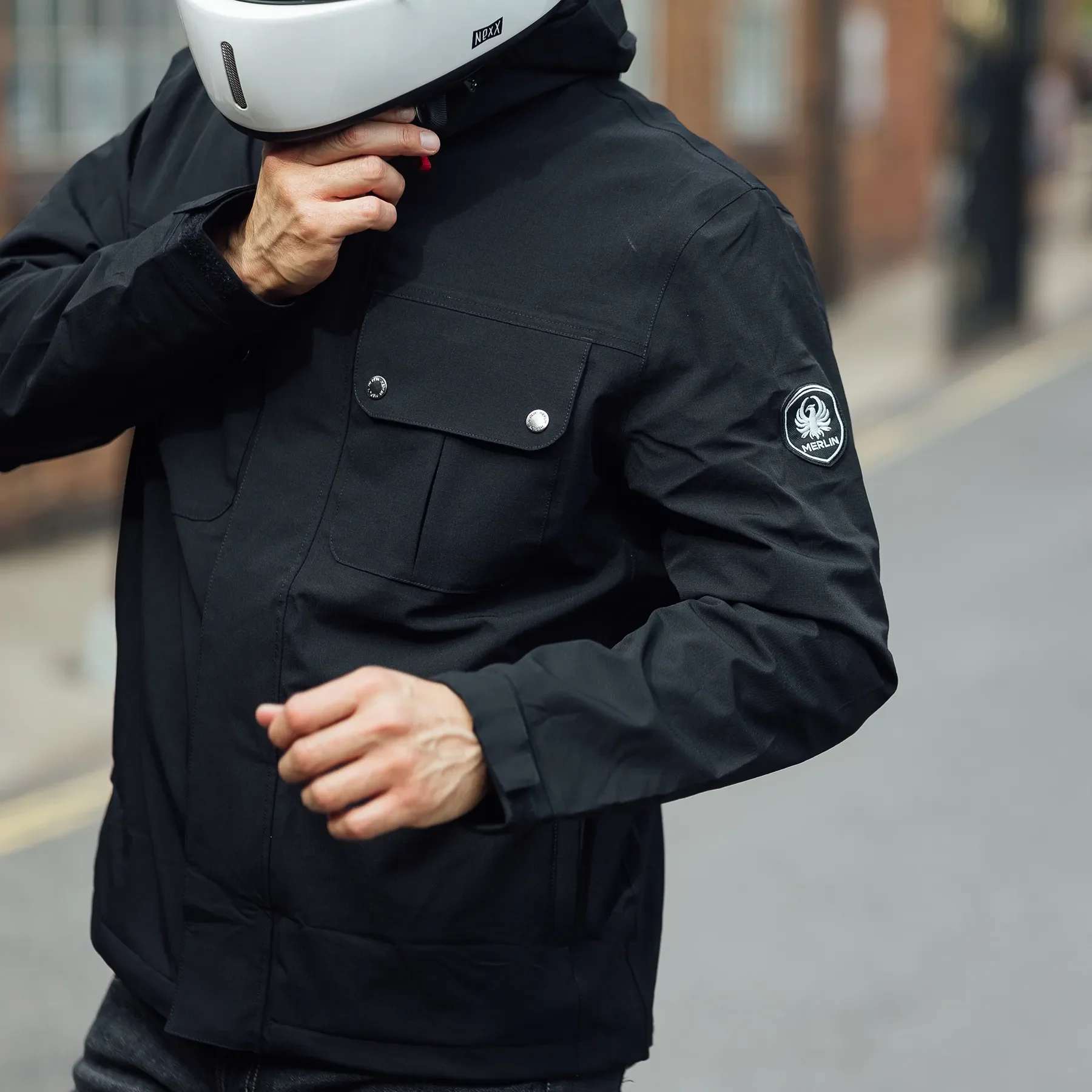 MERLIN Bramshaw Rain Jacket | Black - Image 4