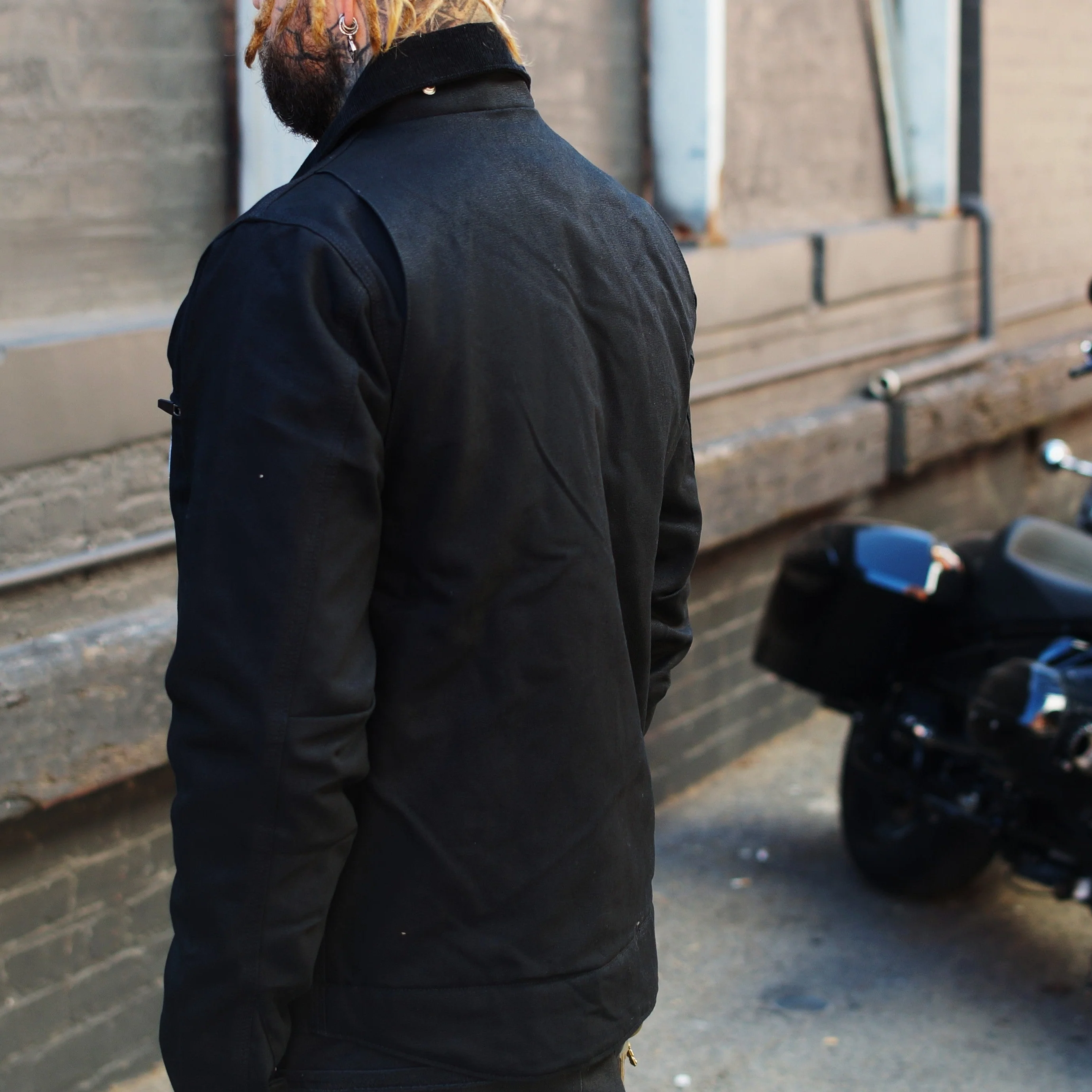CARHARTT DUCK DETROIT JACKET BLACK - Image 5