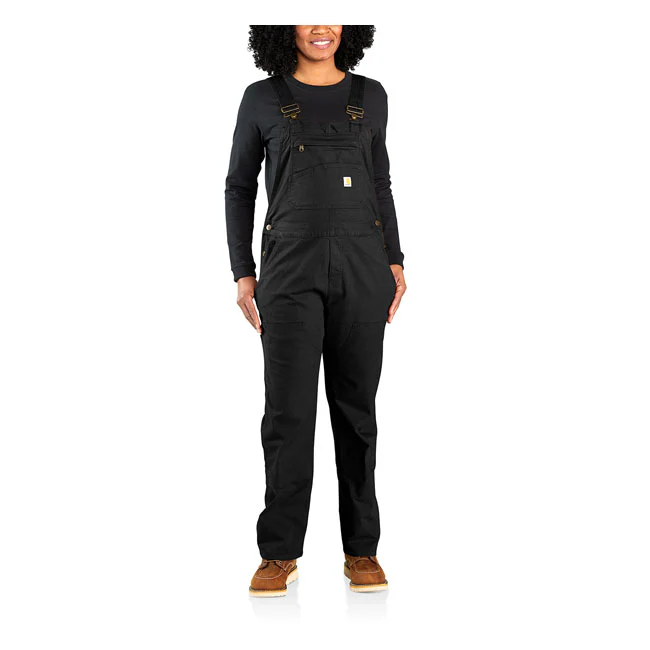 CARHARTT RELAXED FIT DENIM BIB WOMEN OVERALL BLACK - Image 3