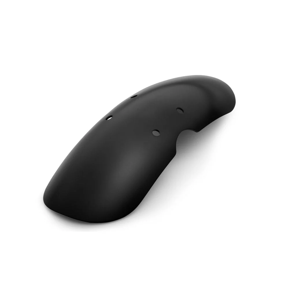 Shorty - Bobbed Front Mudguard/Fender- Mag Wheels - Black Aluminium