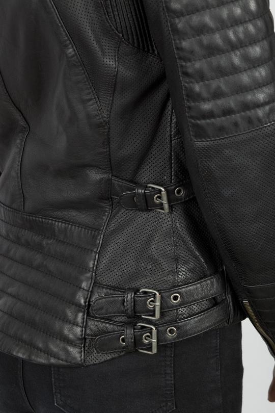 Wild & Free Black Motorcycle Jacket Women - Image 6