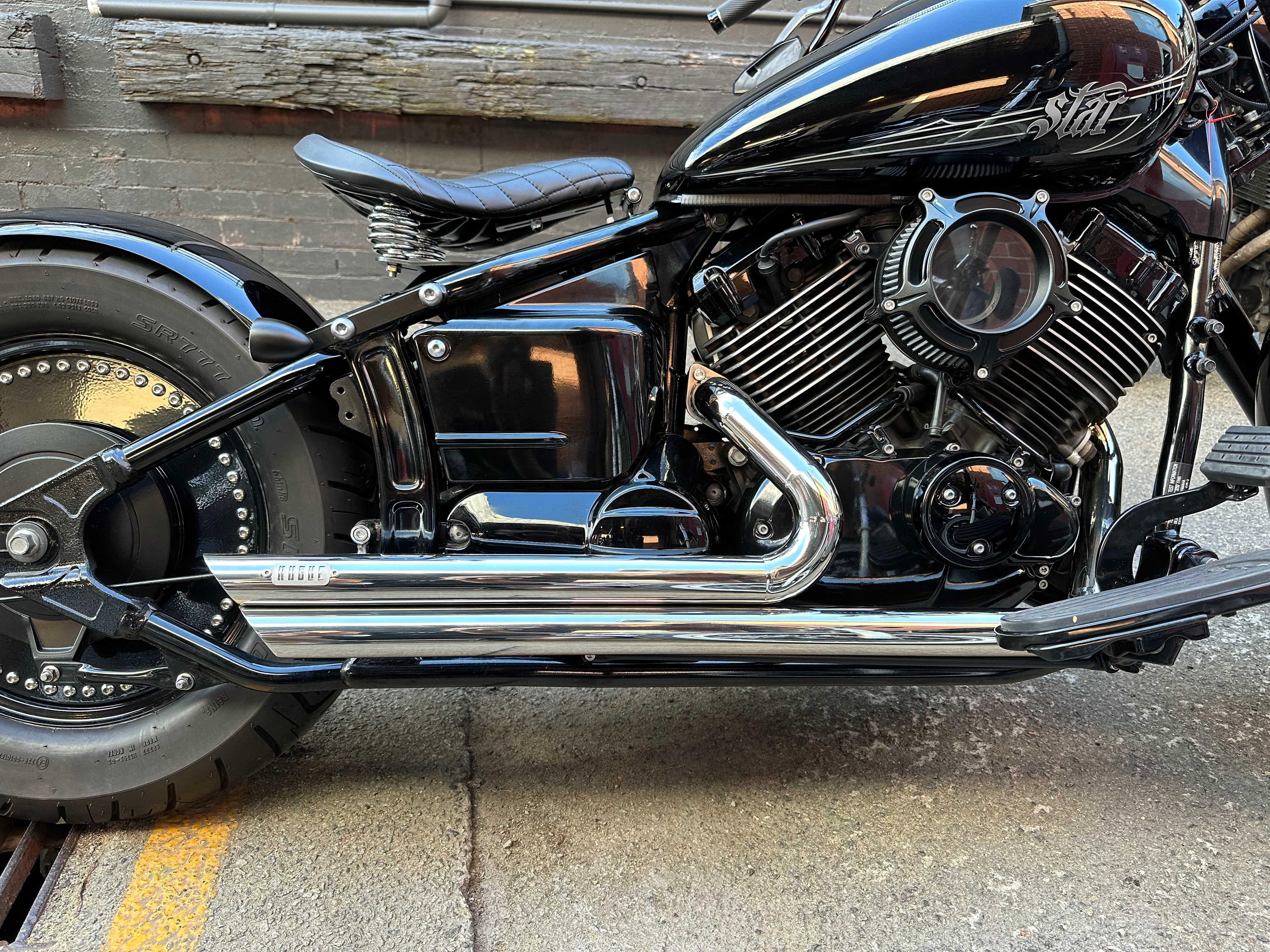 Yamaha XVS650 V-star - Stainless Exhaust "Short Shots" - Image 6