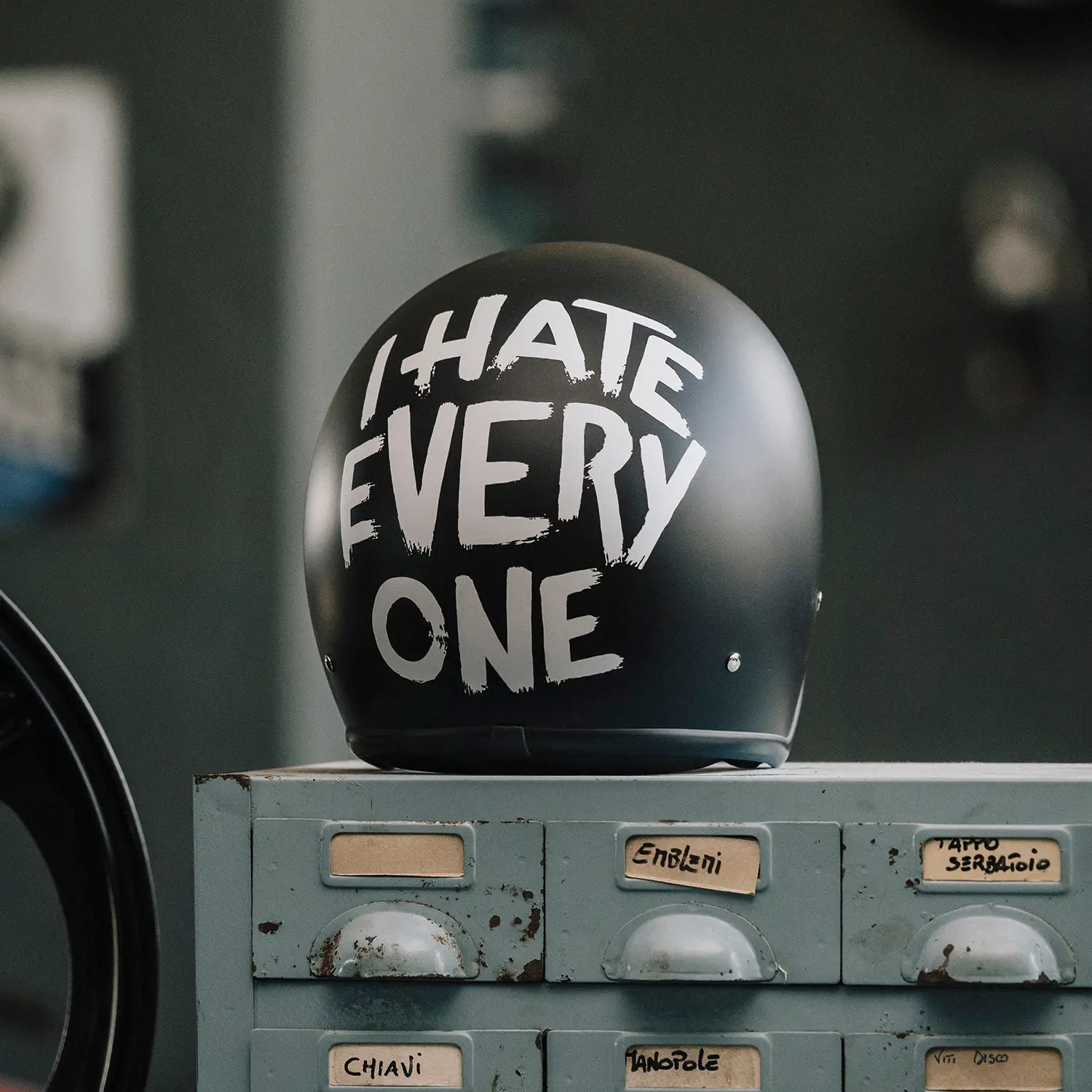 DMD - I H8 EVERYONE - RETRO OPEN FACE VINTAGE HELMET - Image 5