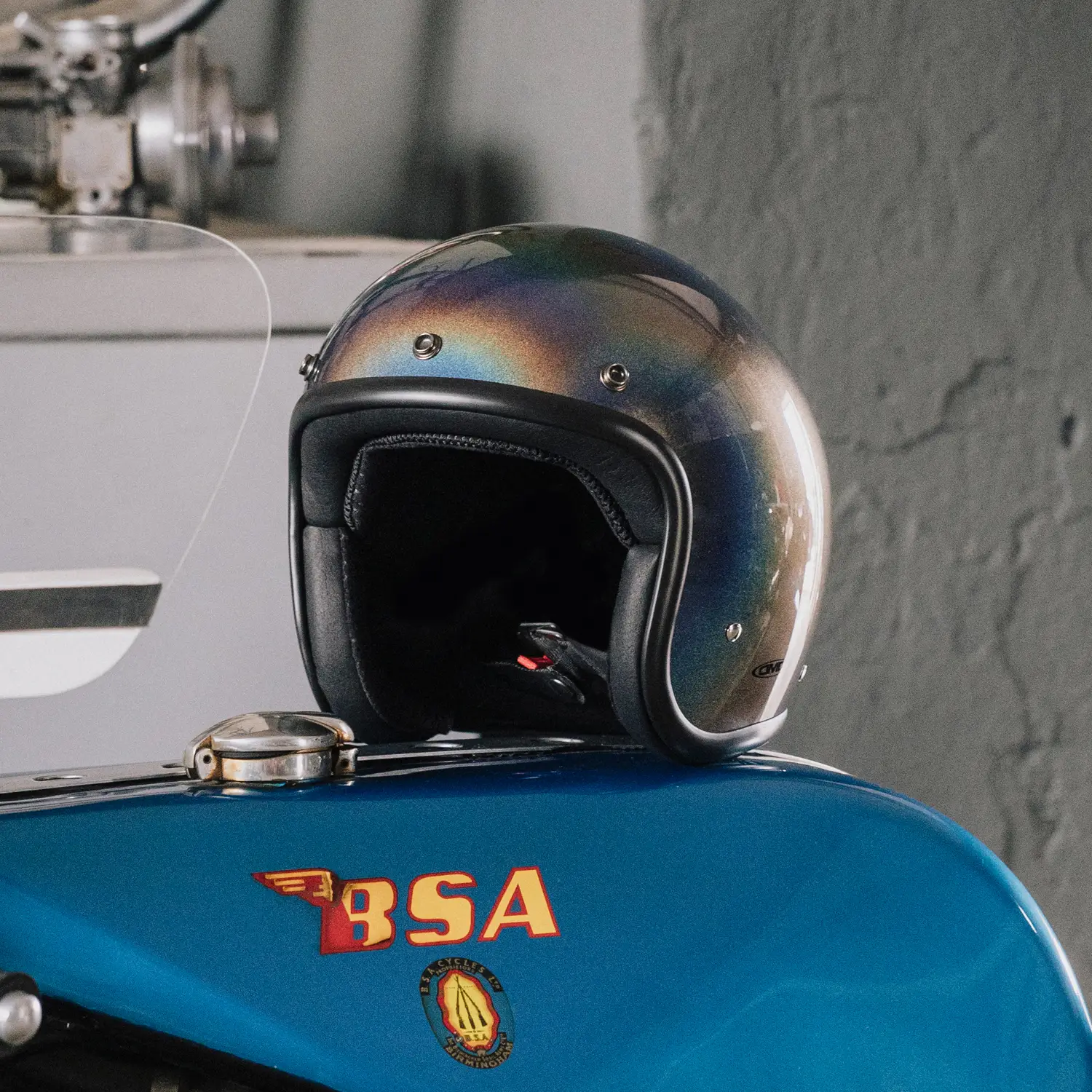 DMD - RAINBOW - RETRO OPEN FACE VINTAGE HELMET - Image 5