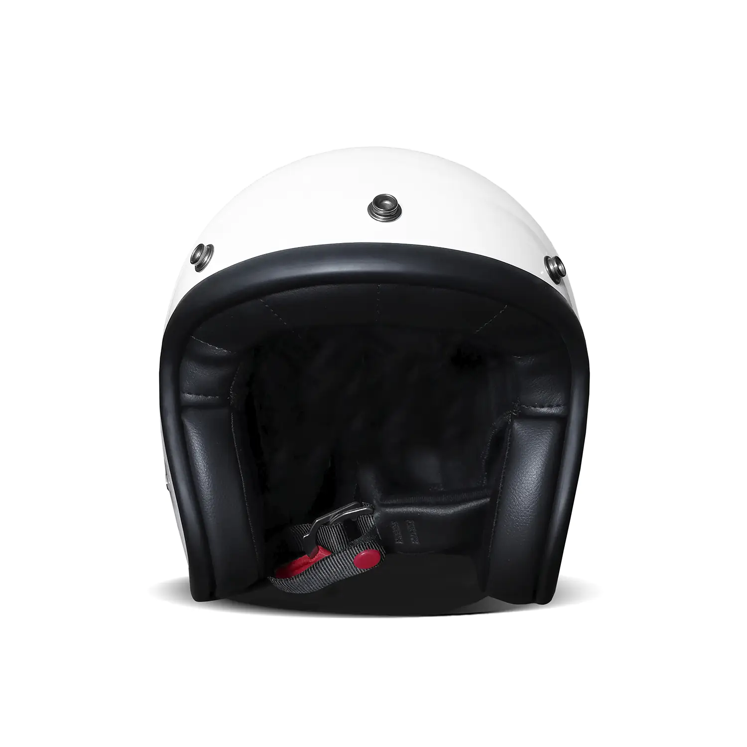 DMD - SOLID WHITE - RETRO OPEN FACE VINTAGE HELMET - Image 2
