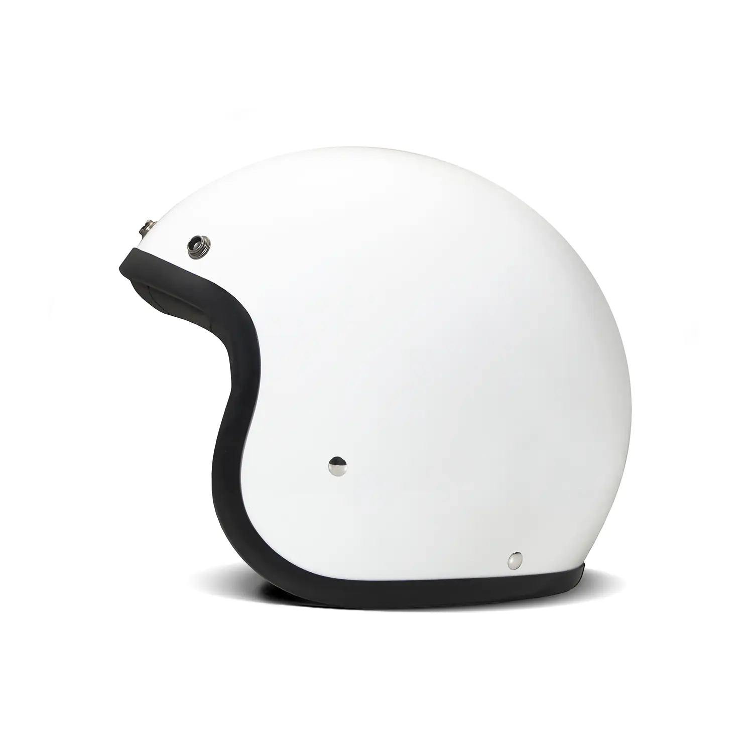 DMD - SOLID WHITE - RETRO OPEN FACE VINTAGE HELMET - Image 3