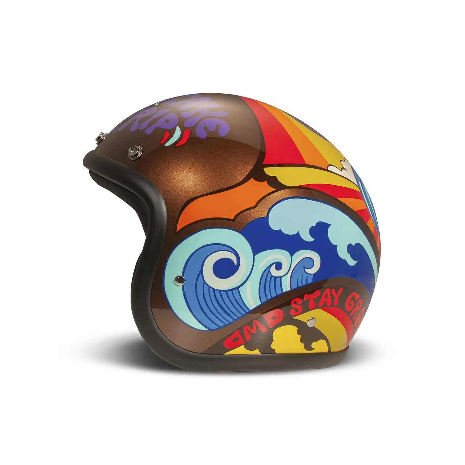 DMD - TRIP - RETRO OPEN FACE VINTAGE HELMET - Image 3