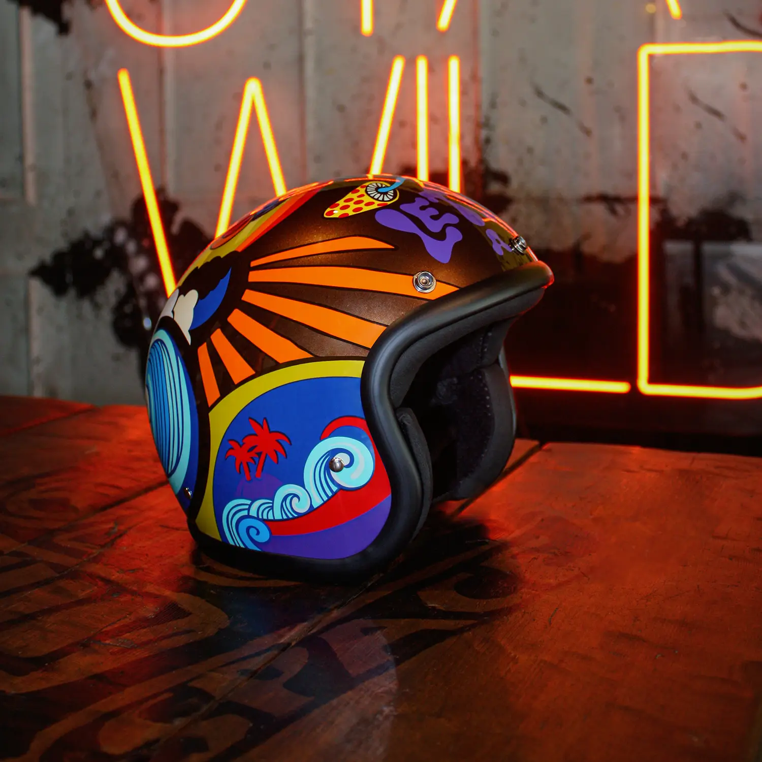 DMD - TRIP - RETRO OPEN FACE VINTAGE HELMET - Image 5
