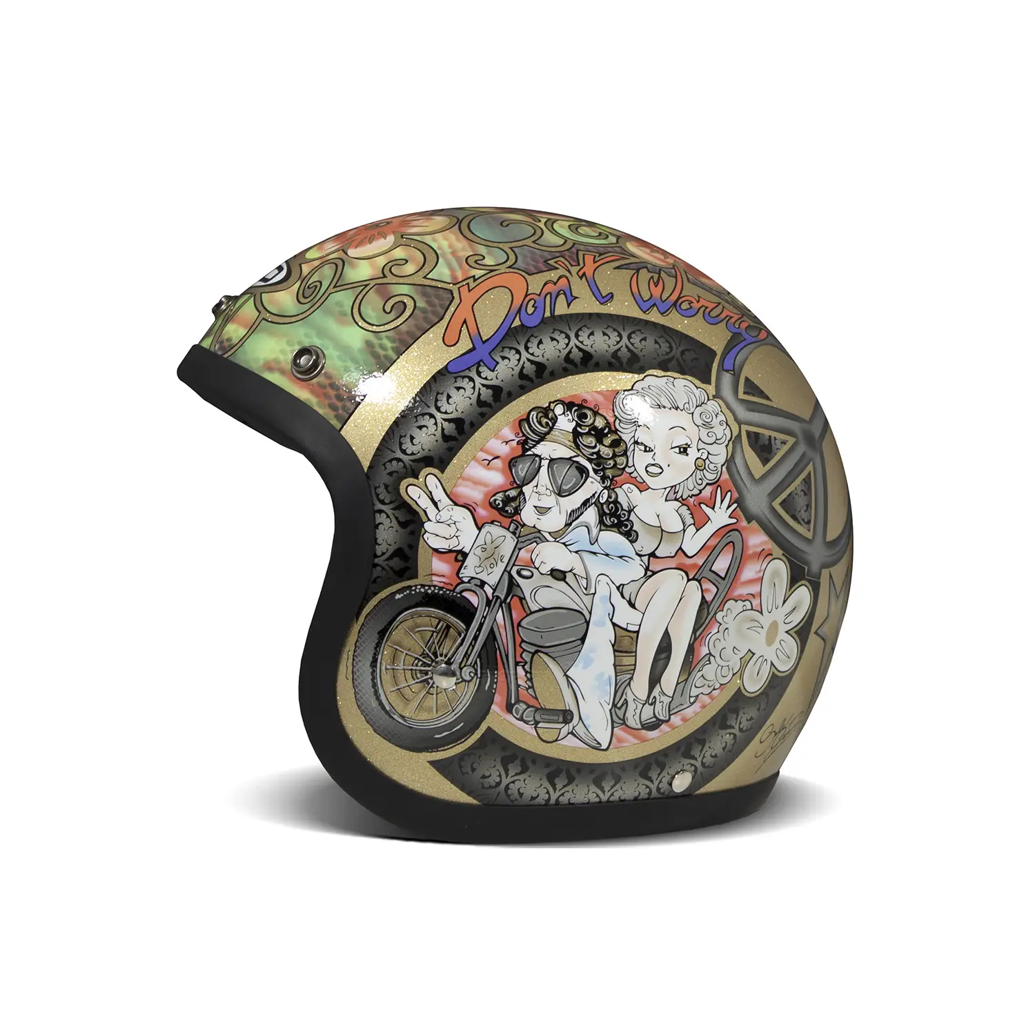 DMD - WOODSTOCK - RETRO OPEN FACE VINTAGE HELMET - Image 3