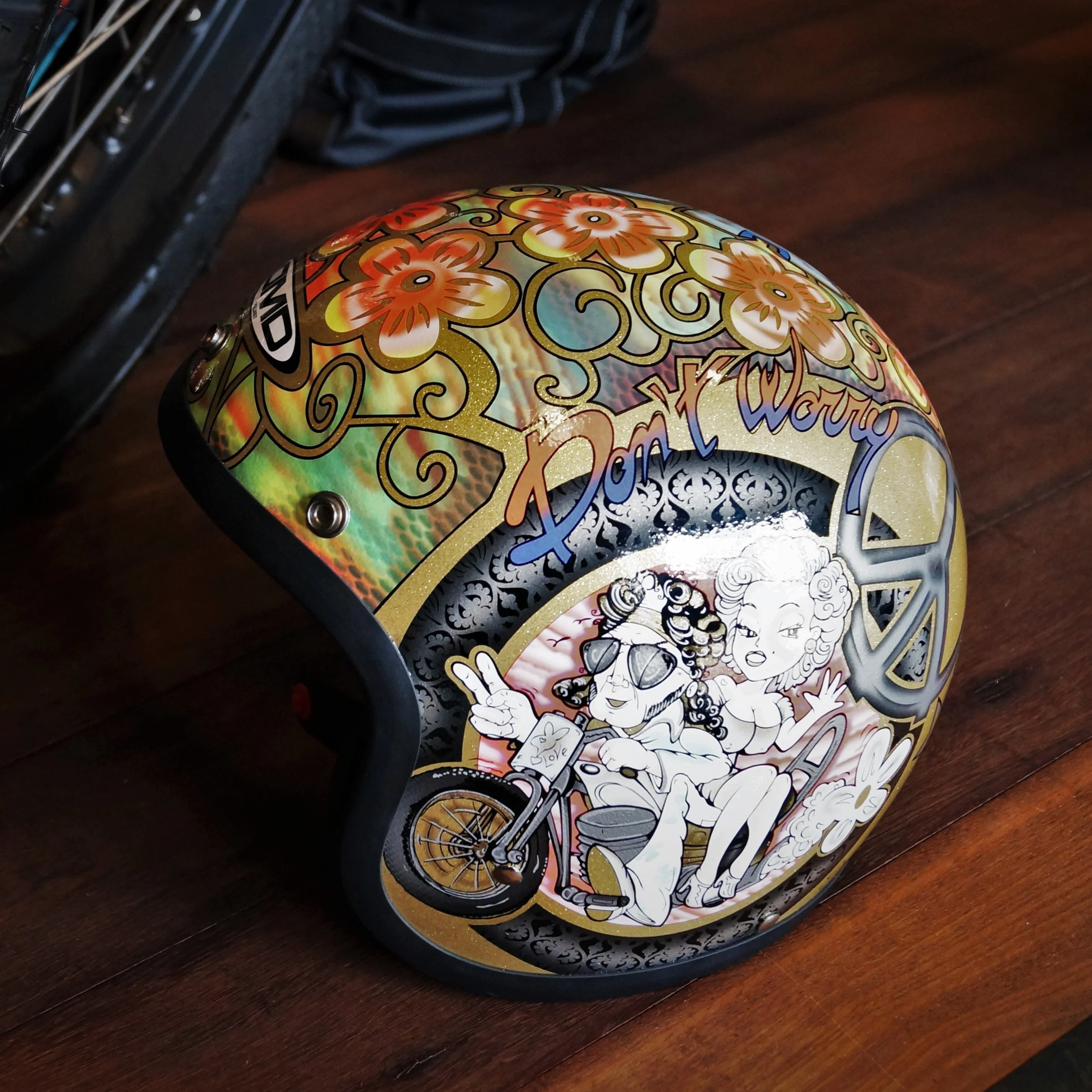 DMD - WOODSTOCK - RETRO OPEN FACE VINTAGE HELMET - Image 5