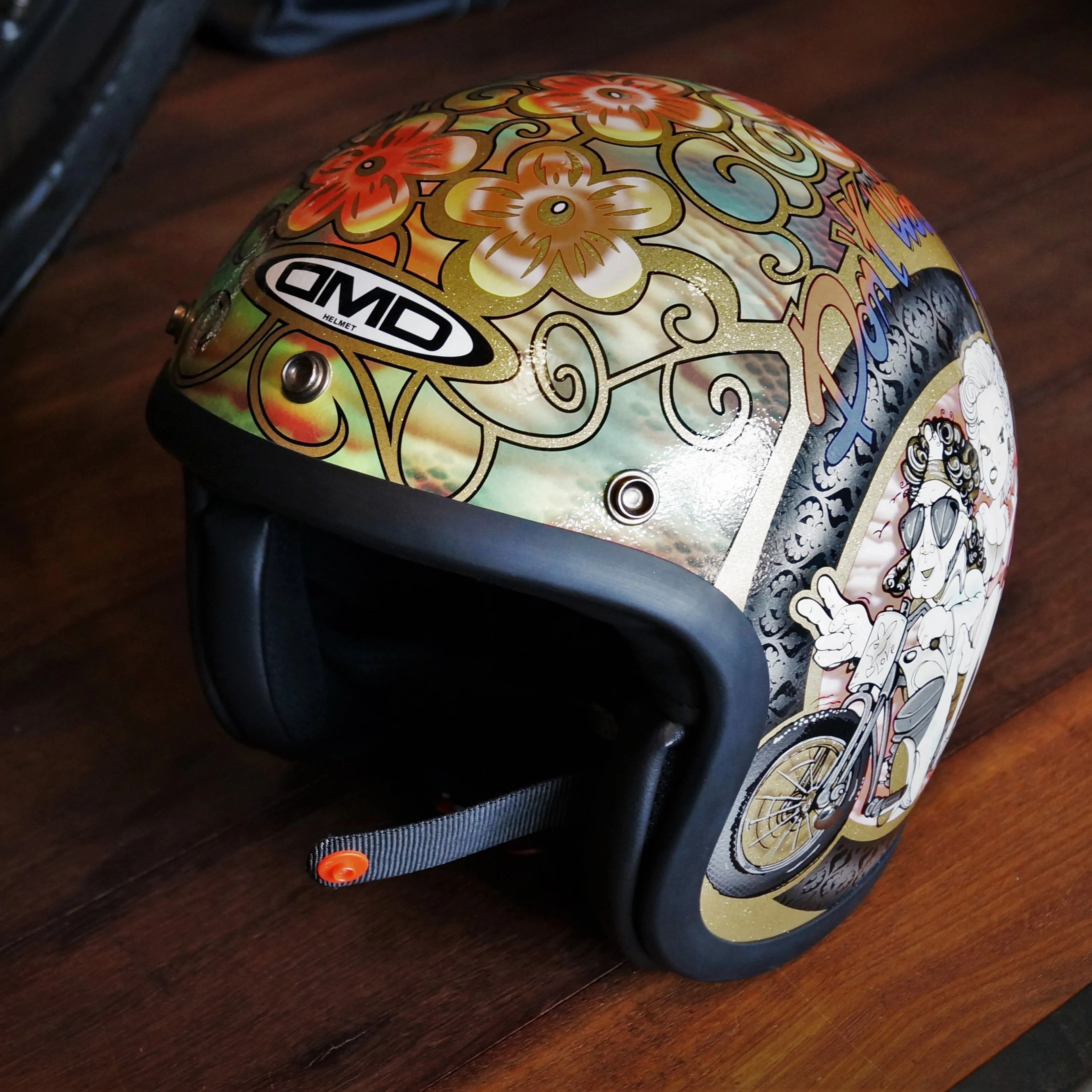 DMD - WOODSTOCK - RETRO OPEN FACE VINTAGE HELMET - Image 8