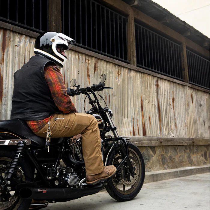 GRINGO S ECE R22.06 HELMET - GLOSS WHITE/GLOSS BLACK TRACKER - Image 12