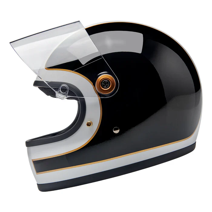 GRINGO S ECE R22.06 HELMET - GLOSS WHITE/GLOSS BLACK TRACKER - Image 6