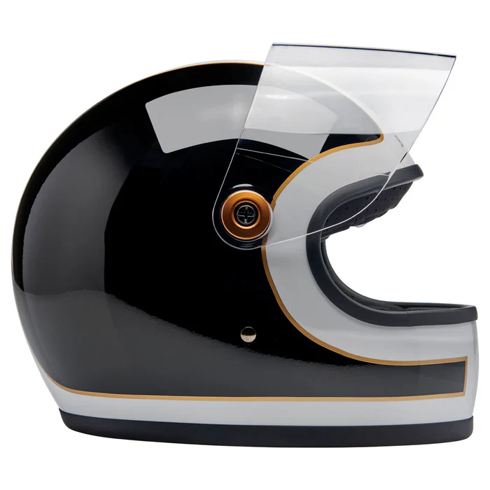 GRINGO S ECE R22.06 HELMET - GLOSS WHITE/GLOSS BLACK TRACKER - Image 8