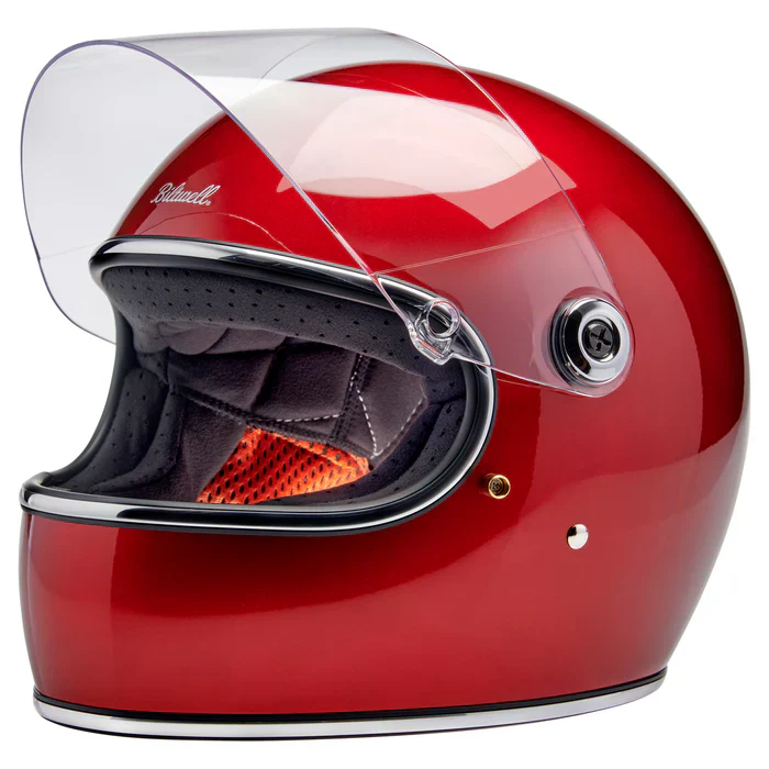 GRINGO S ECE R22.06 HELMET - METALLIC CHERRY RED - Image 2