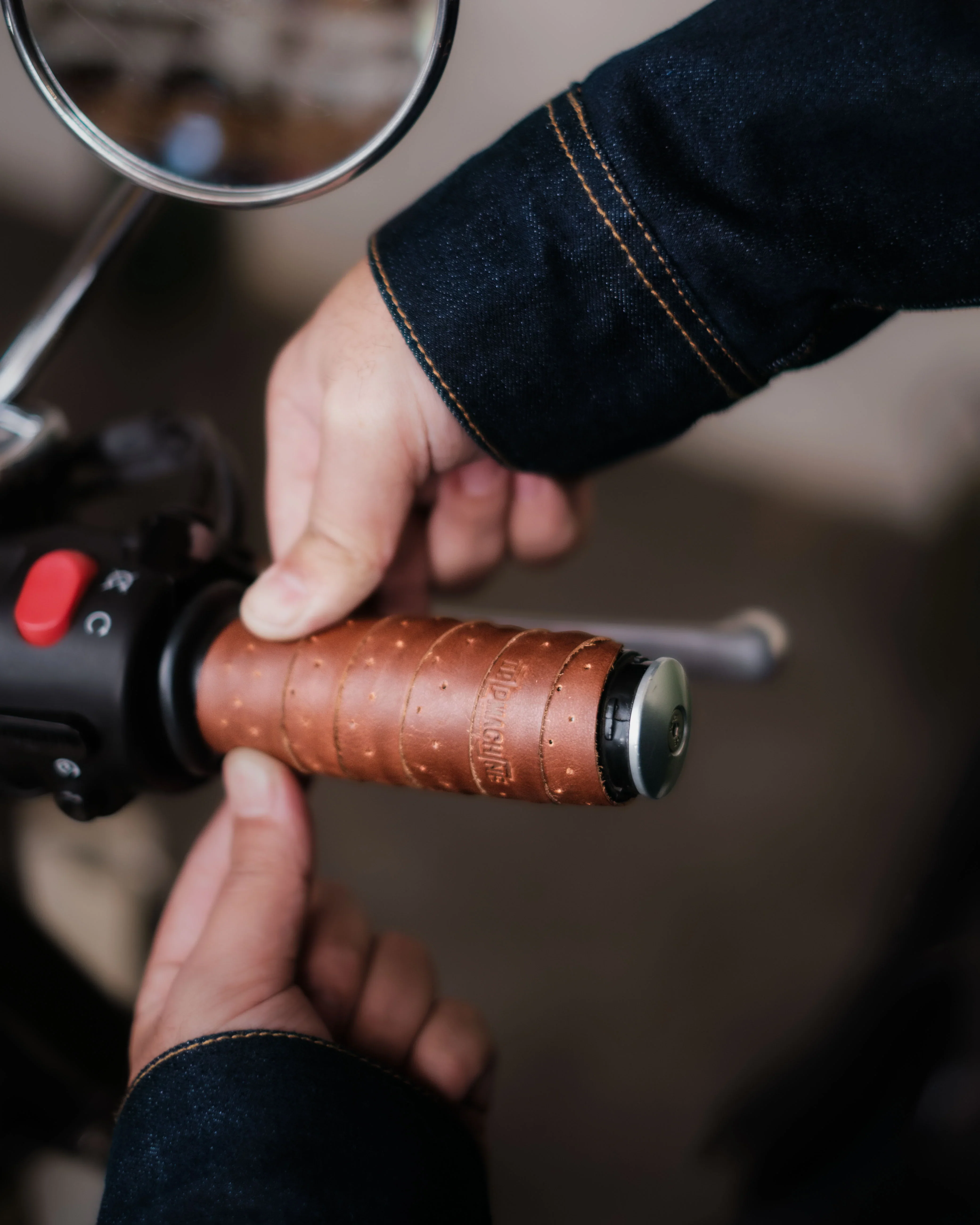 Grips Wrap - Cognac Perforated - Image 3