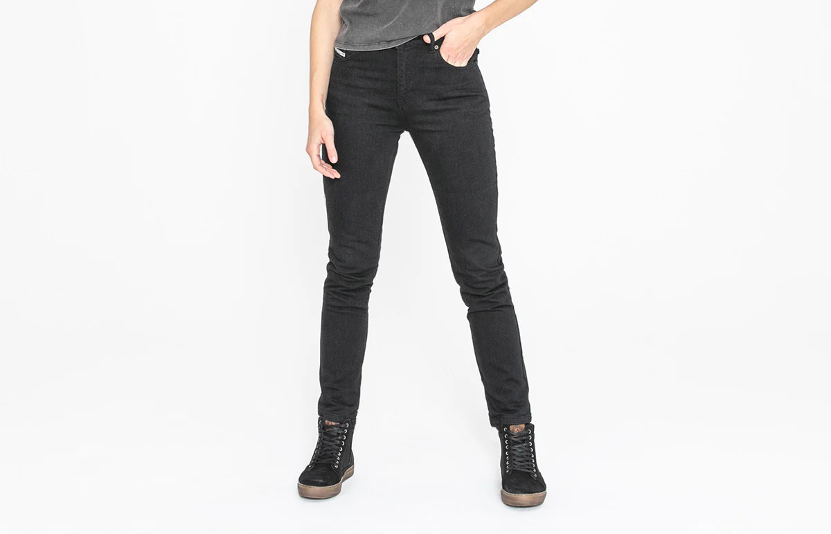 JANE HIGH MONO JEANS | BLACK RAW - Image 9
