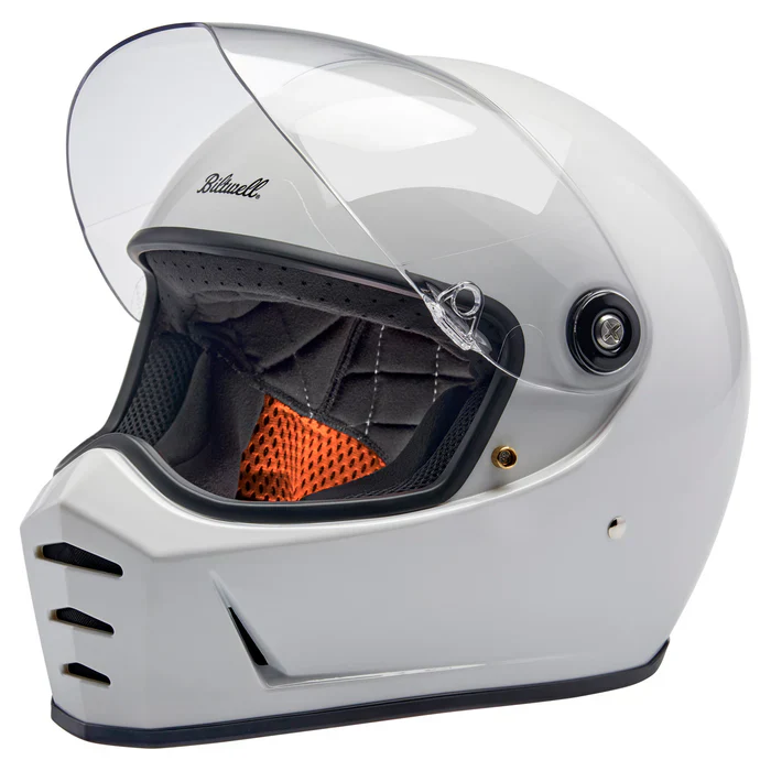Lane splitter ECE R22.06 Helmet - Gloss White - Image 8