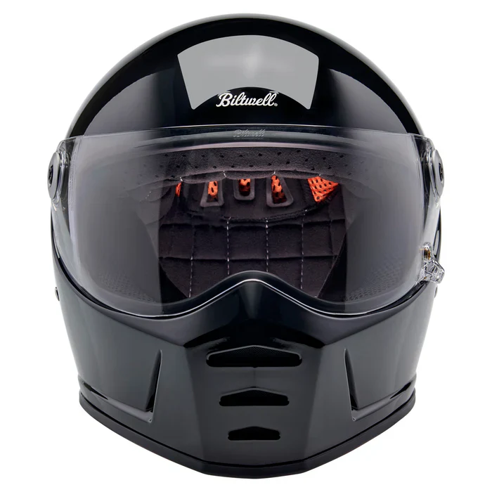 Lane splitter ECE R22.06 Helmet - Gloss Black - Image 2