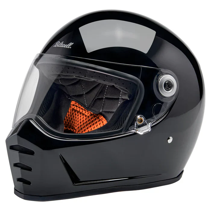 Lane splitter ECE R22.06 Helmet - Gloss Black - Image 3