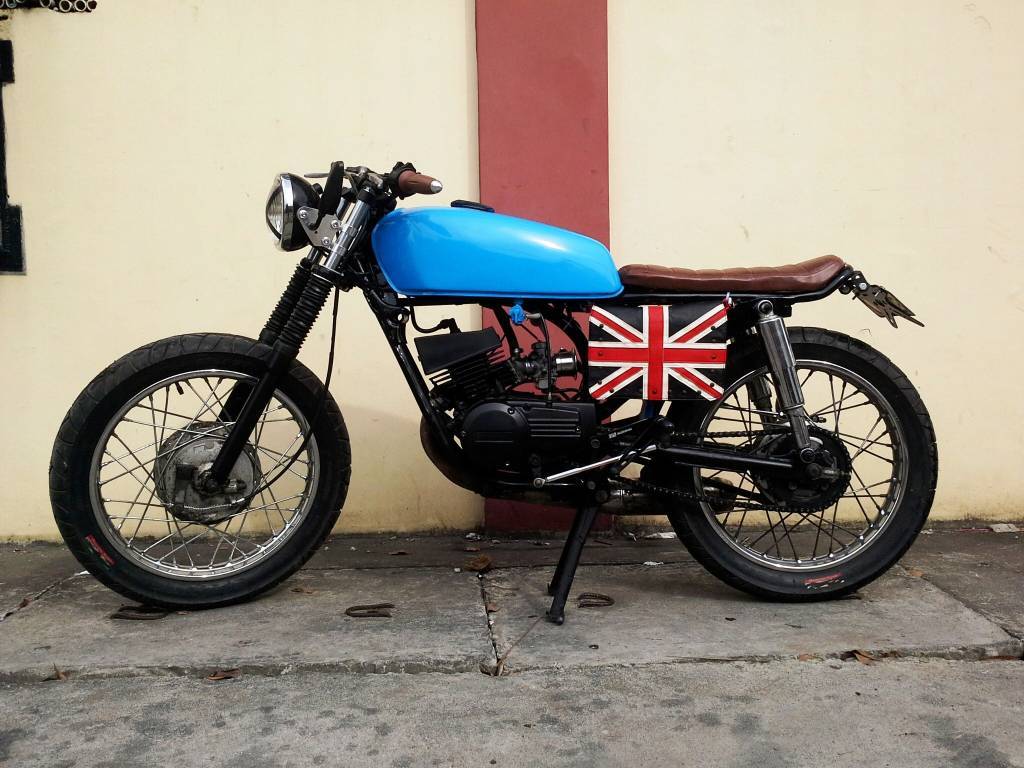 25mm CAFE RACER LOOP O.D. 210mm extra long UPSWEPT (30 DEGREES) - Image 6