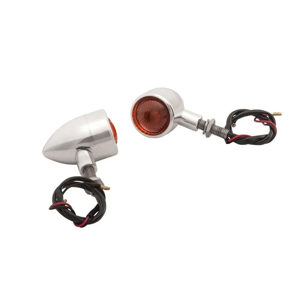 CUSTOM BILLET INDICATOR TURN SIGNALS - PAIR - POLISHED - Image 4