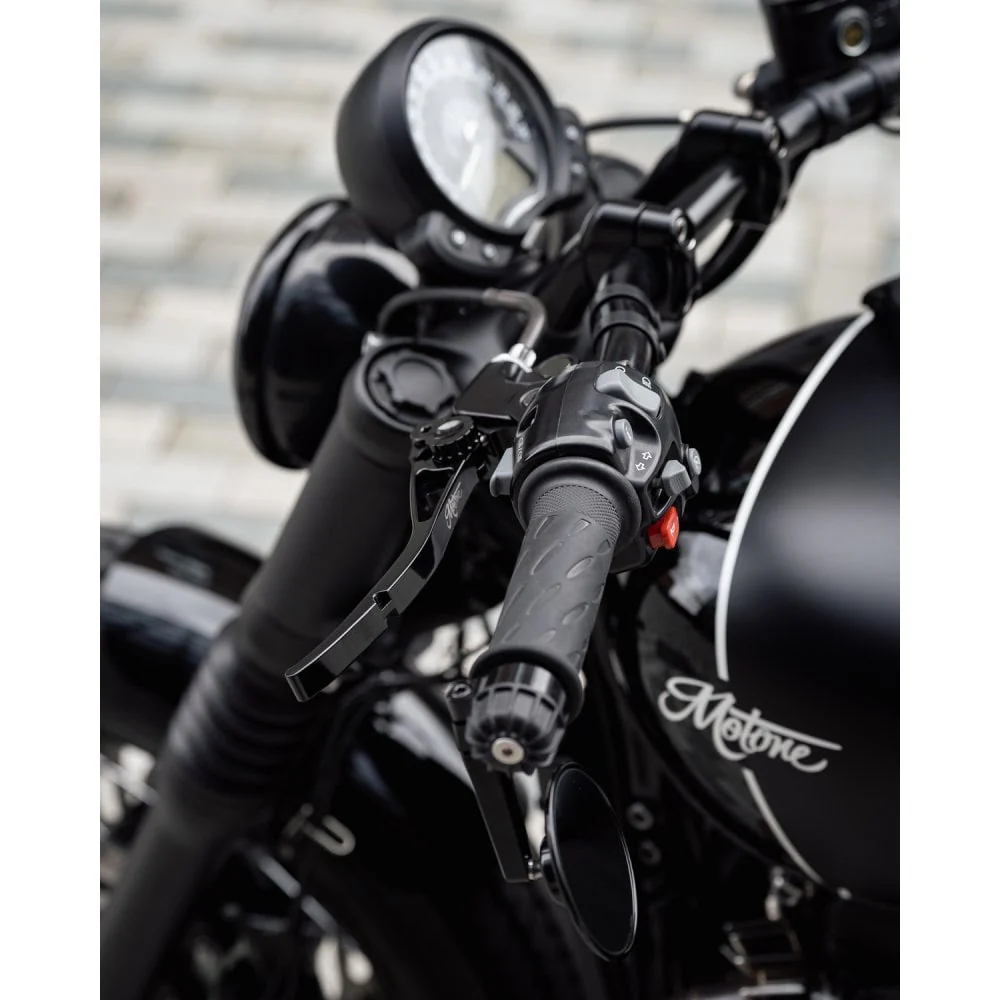 Motone PIKE Brake and Clutch Lever Set - Triumph - Adjustable - Billet Aluminium Black - Image 7