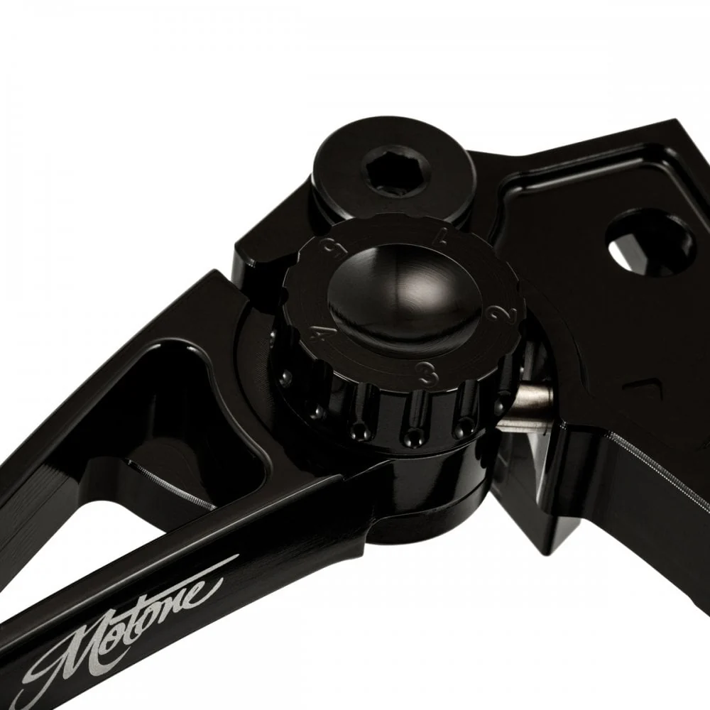 Motone PIKE Brake and Clutch Lever Set - Triumph - Adjustable - Billet Aluminium Black - Image 8