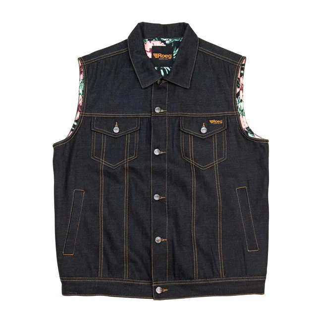ROEG KALE Men's sticky blue denim vest - Image 3