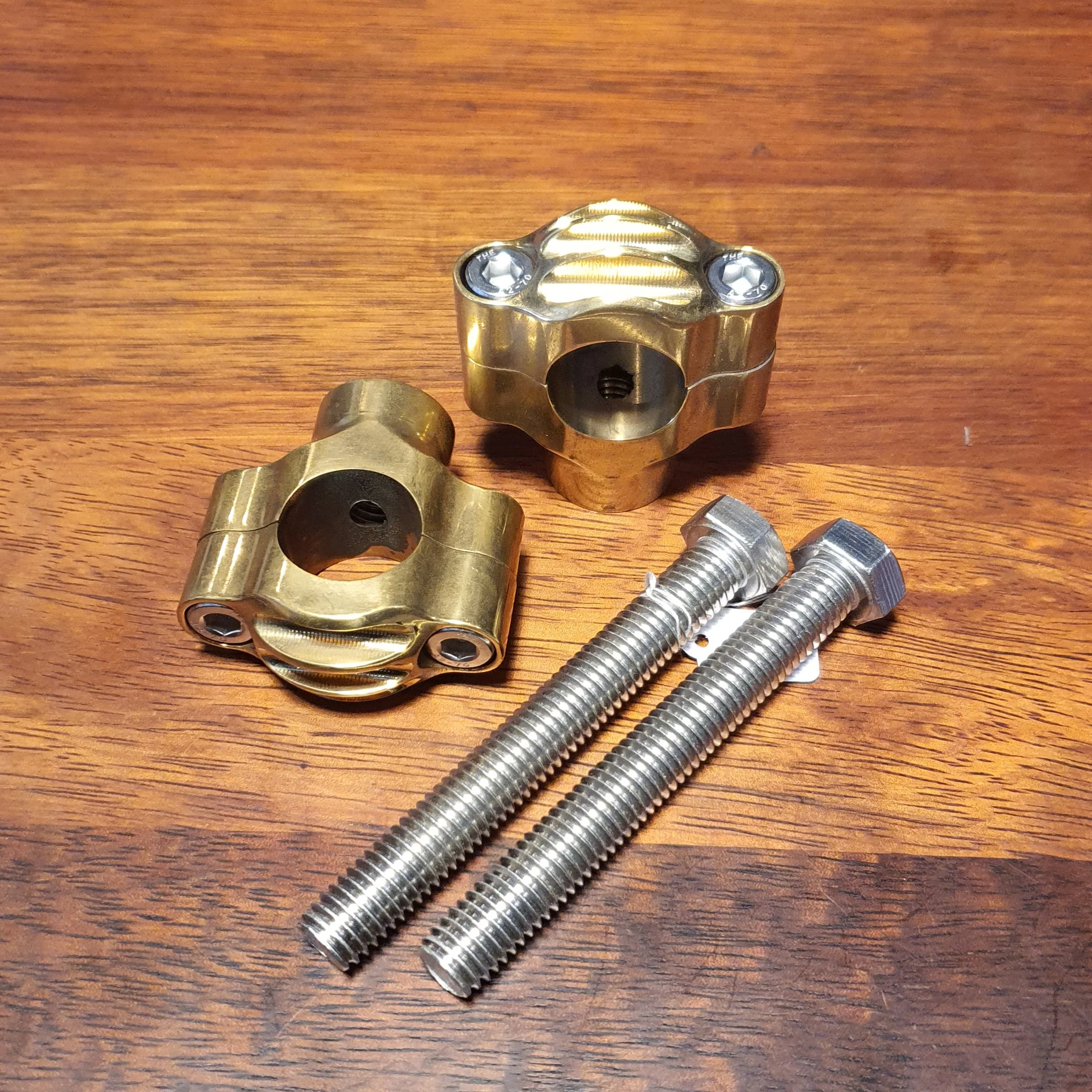 Solid brass risers for 1" bars - Image 2