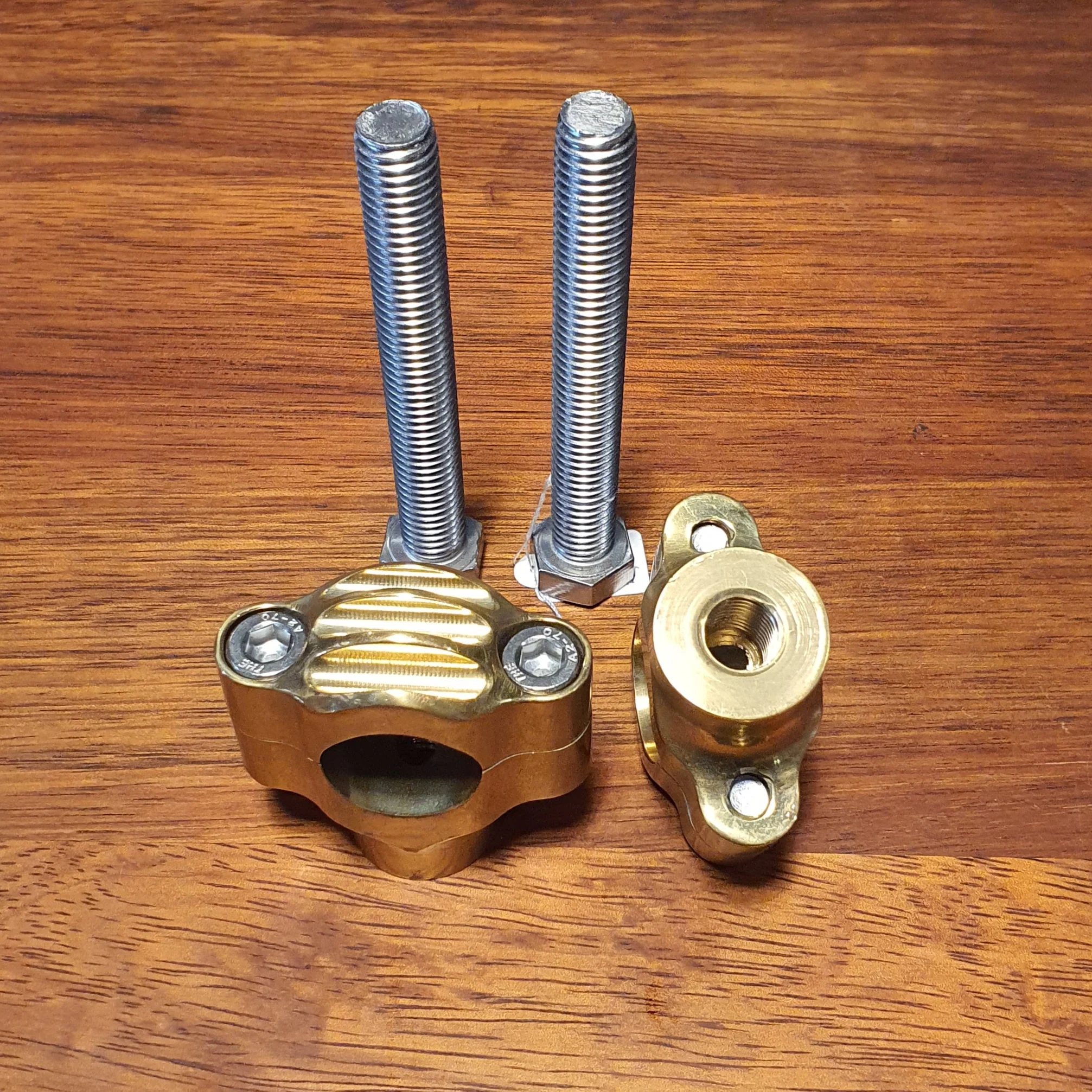 Solid brass risers for 1" bars - Image 3
