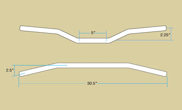 TRACKER LOW HANDLEBARS 7/8" - CHROME - Image 4
