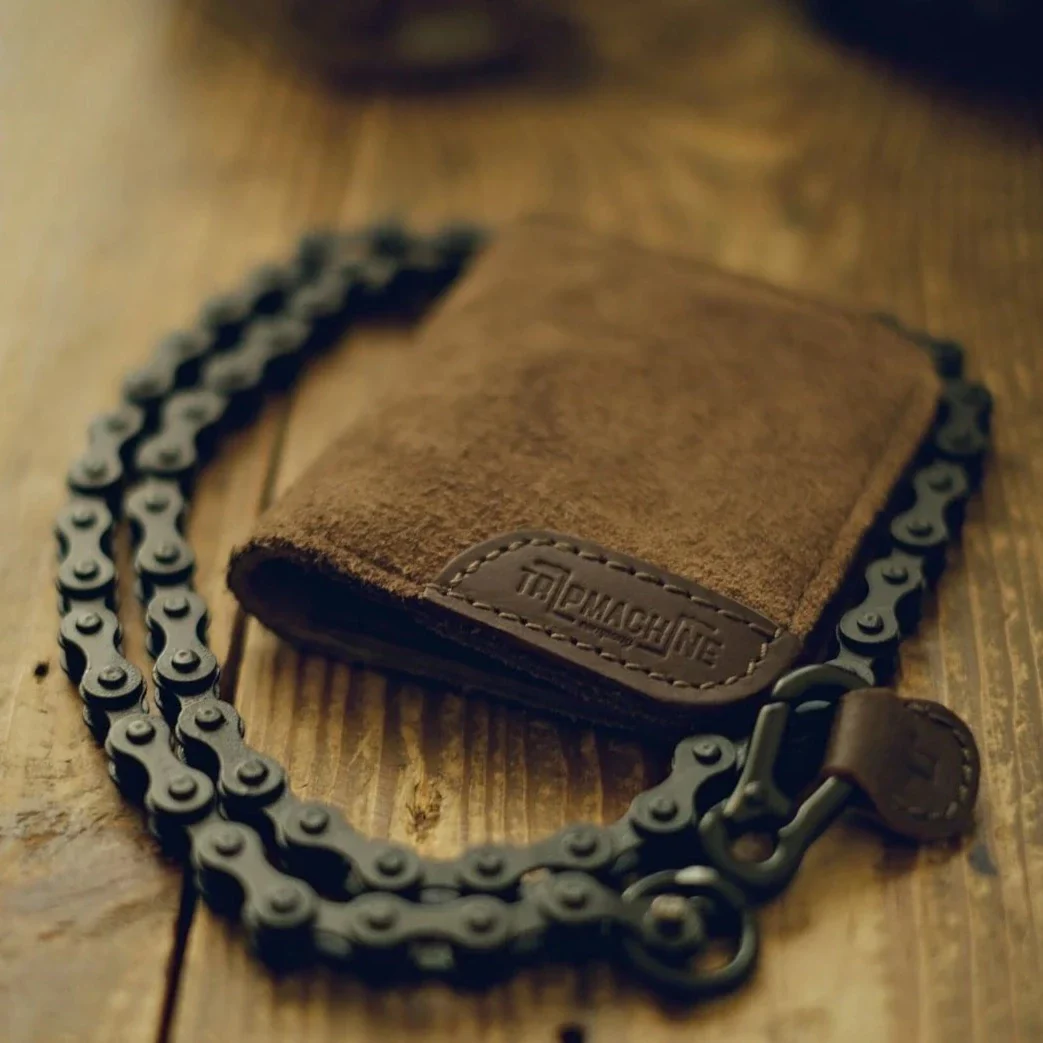 MOTO WALLET - SUEDE BROWN - Image 2