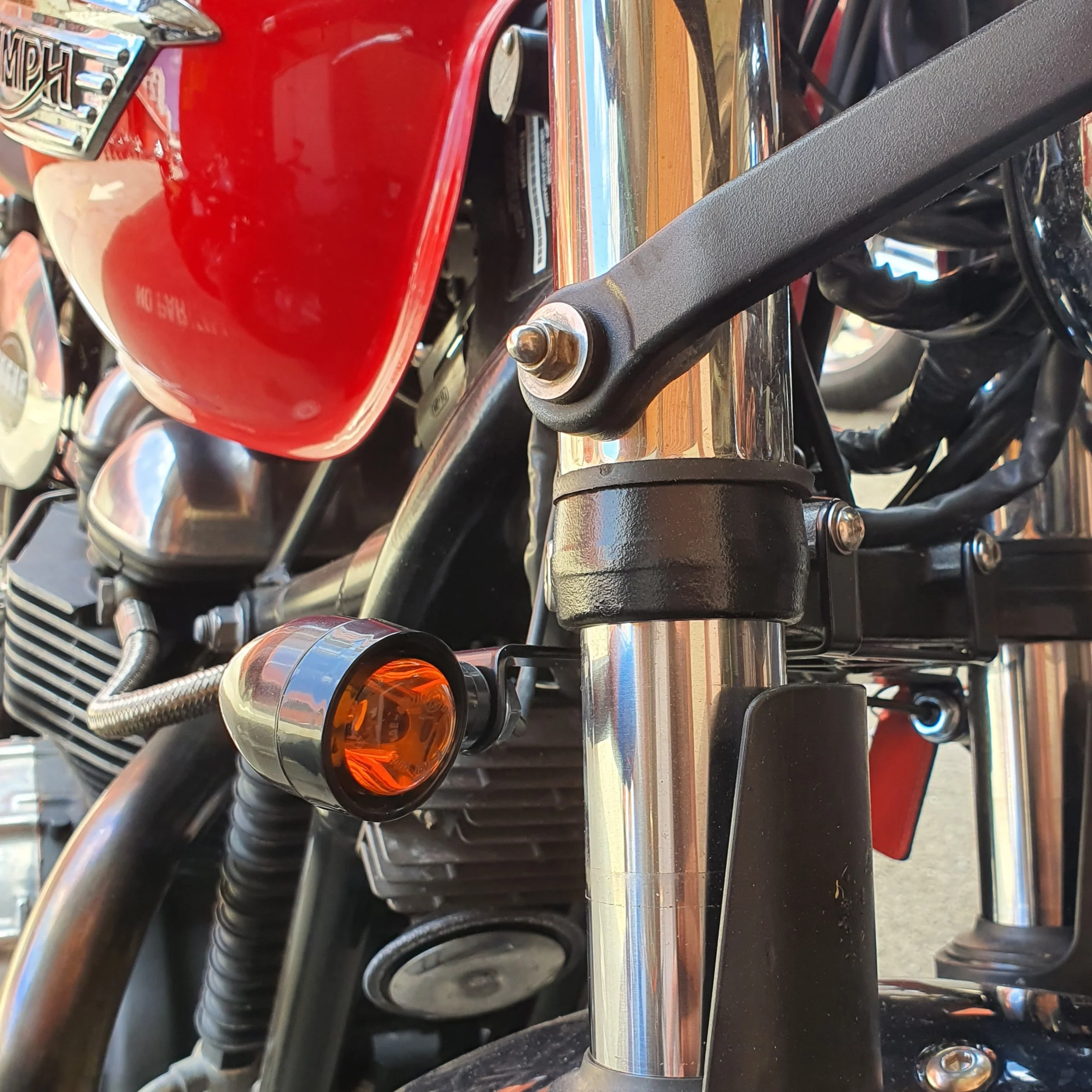 Triumph front indicators relocation bracket - Image 3