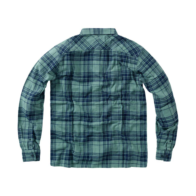 WCC Rigid Flannel Shirt Green Navy - Image 2