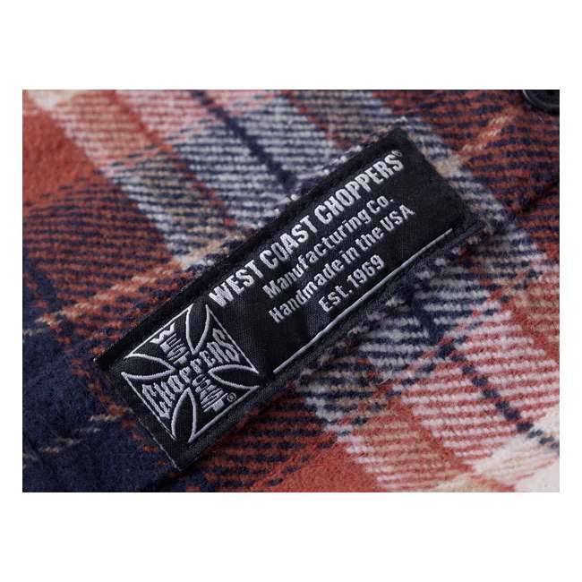 WCC Rigid Flannel Shirt Orange Brown - Image 3