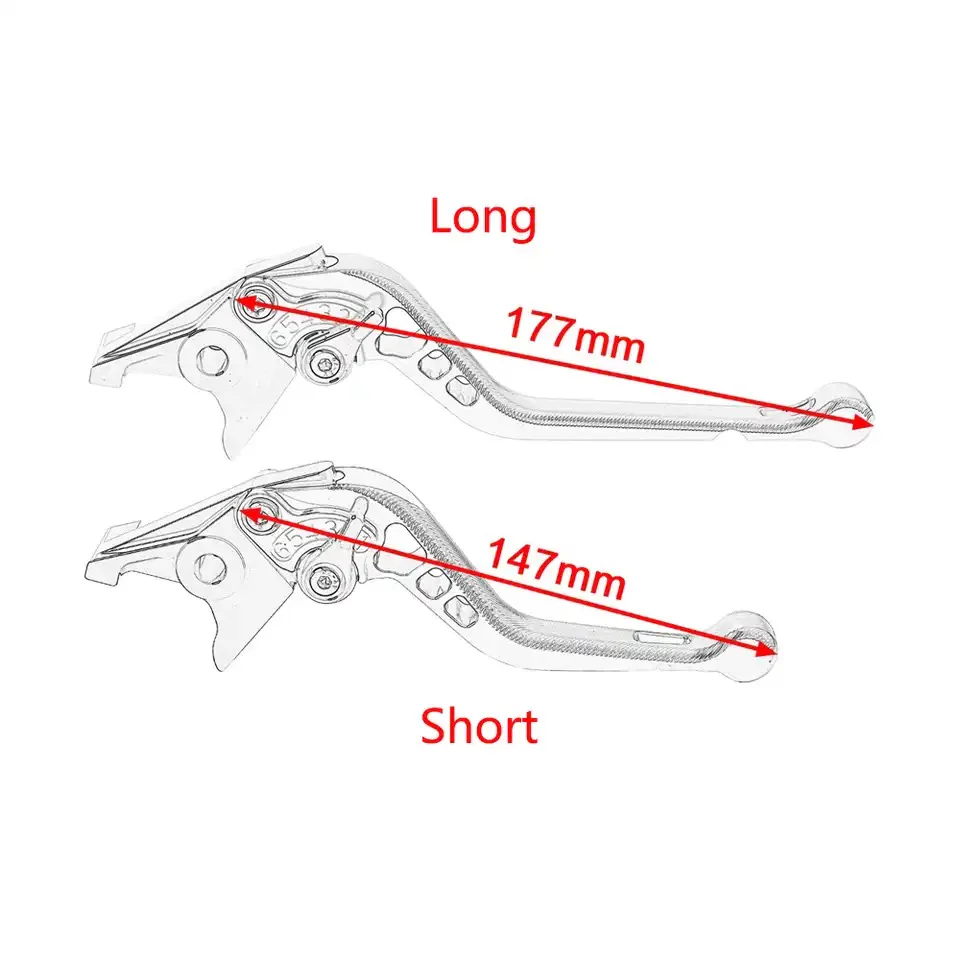 Yamaha V-star XVS650 1100 CNC levers black - Image 12
