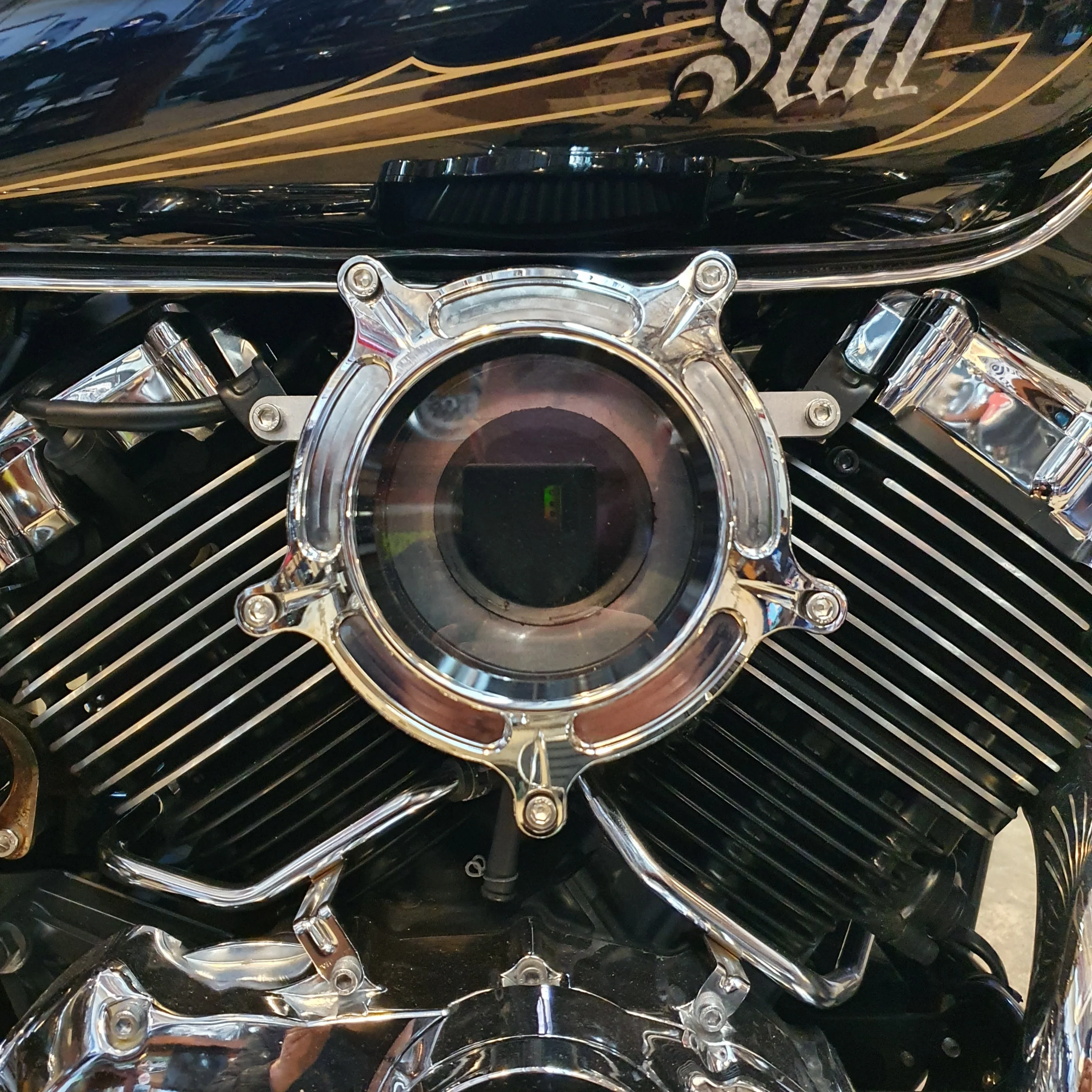 Yamaha XVS650 V-star RS air filter intake - Image 18