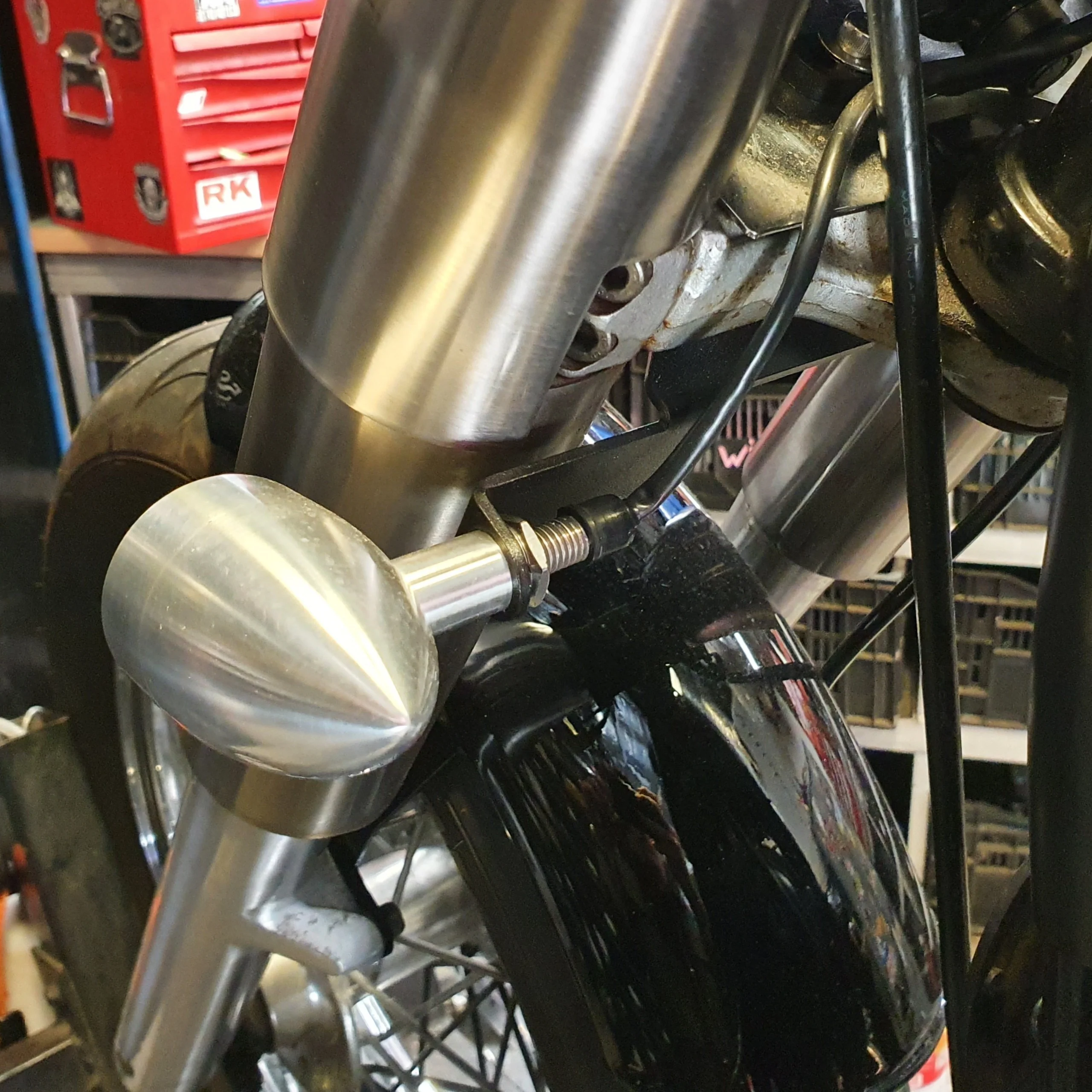 Yamaha XVS650 V-star - Front Indicator Bracket - Image 12