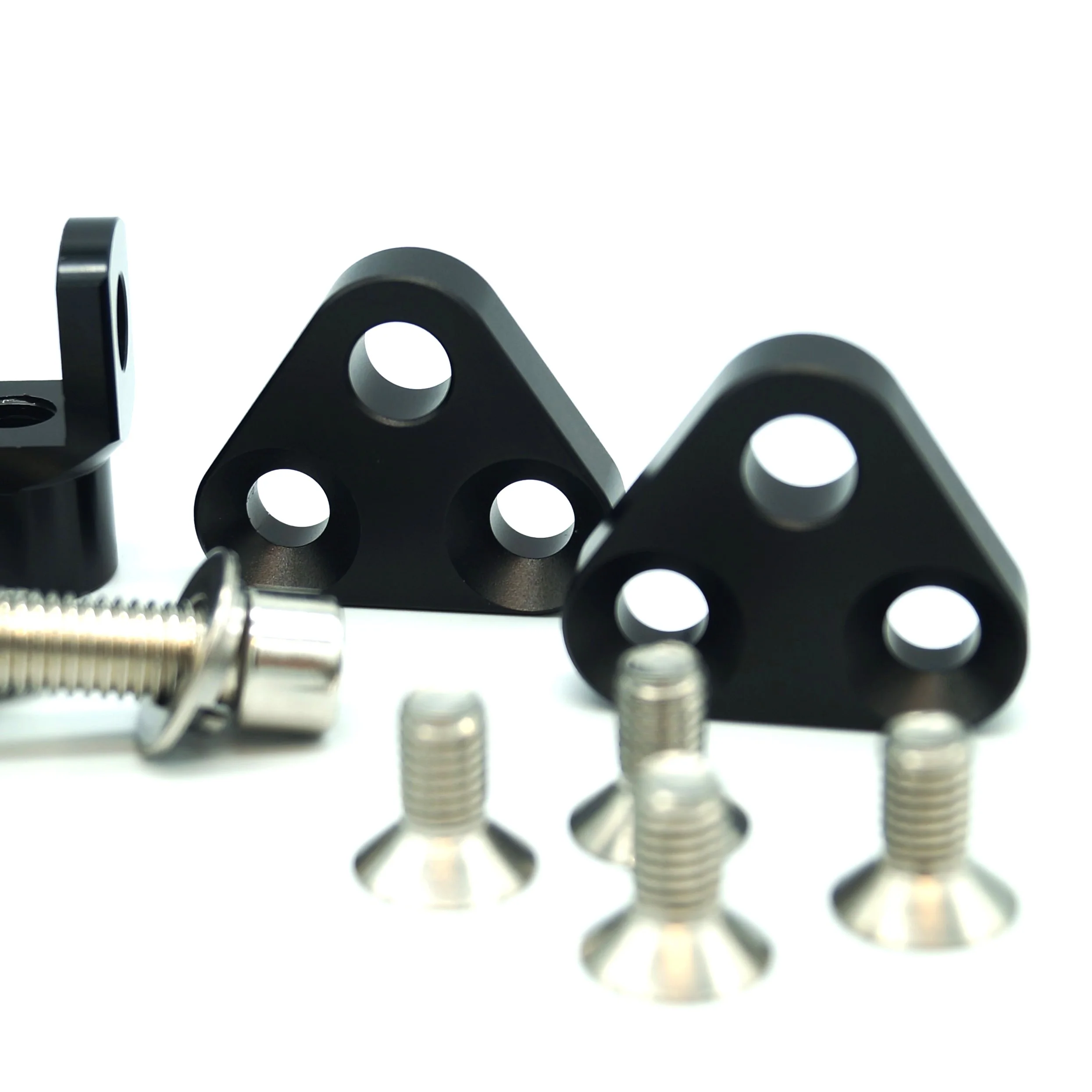 Yamaha XVS650 XVS1100 V-star Knurled CNC Pillion Pegs Full Kit - Image 3
